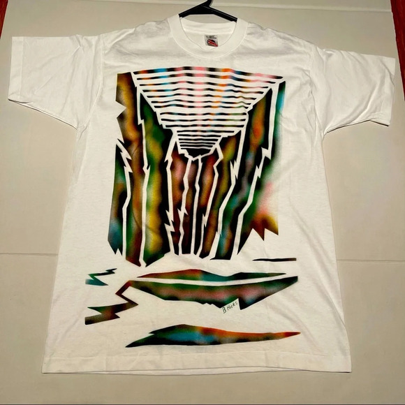 Abstract Vintage Style shirt colorful and retro - Picture 1 of 11